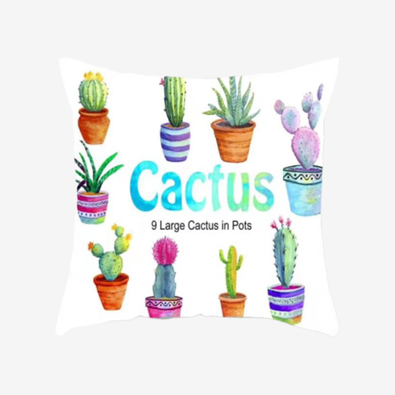 Nordic minimalist and versatile cactus cushions, throw pillows, sofa, bedroom cushions, bay window chair cushions, and custom-made lumbar supports Specification image