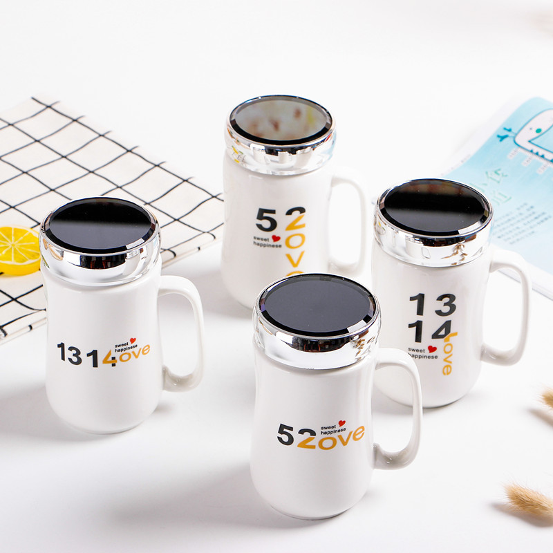 Factory direct sales: Hot-selling mirror cups, couple cups, ceramic cups, custom logo water cups, advertising mugs, gifts and promotional items