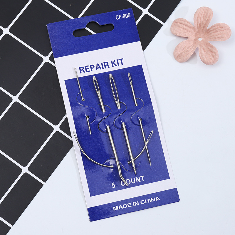 绣花针 加长缝被针 缝衣针 手缝针DIY 弯针 多种规格铁针图