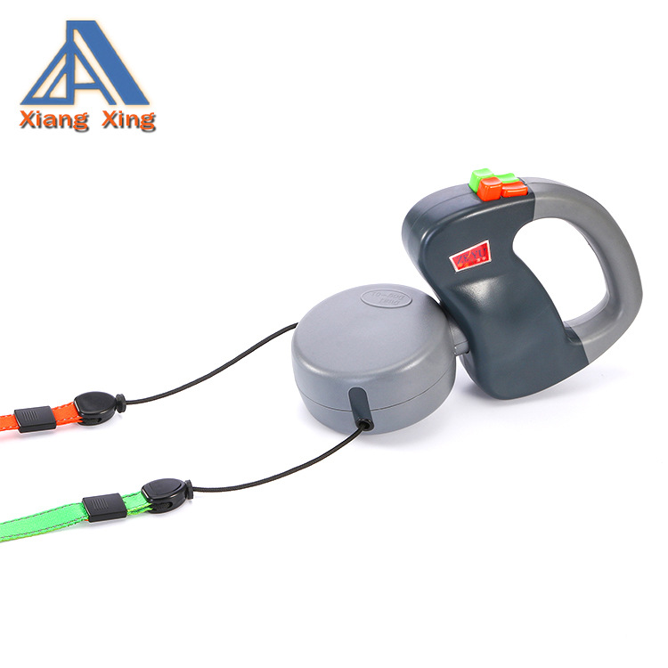 遛狗器 一拖二牵引绳 双头遛狗器 两只狗绳 胸背项圈通用牵引绳fj