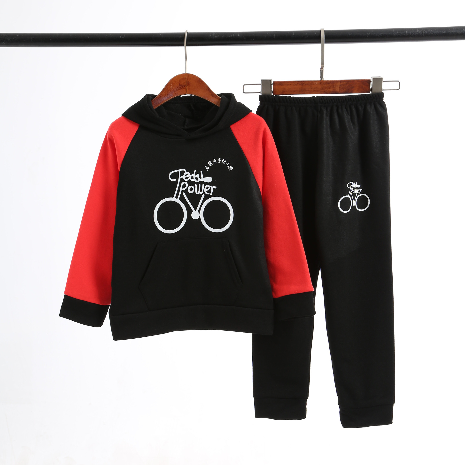 Children's hoodie sets Korean boy sports hoodie sets girls fall two sets wholesale