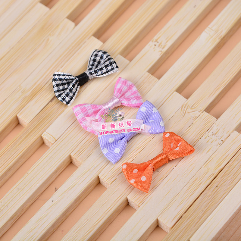 diy handmade wedding candy box packaging accessory polyester lace bow, handmade dot corrugated bow