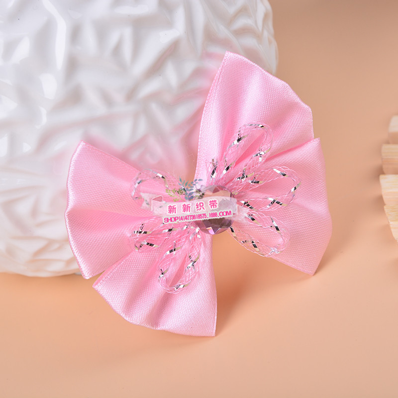 New diy Korean-style headwear accessories: Candy bow, black fungus edge, empty tube flower, children's hair clip and rubber band accessories details Picture