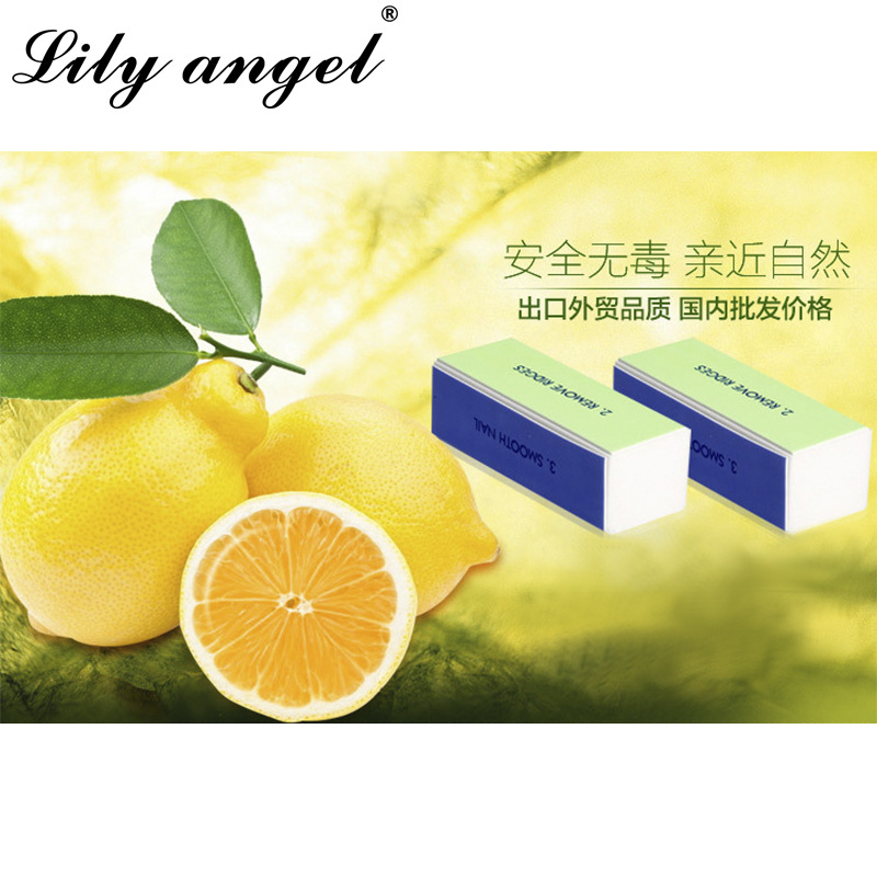 lilyangel Four-sided nail polish block, nail polish cotton, tofu block, manicure tool, nail file details Picture