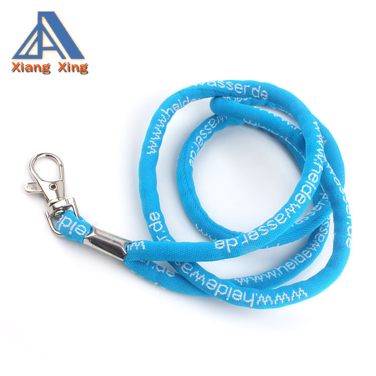 优质高弹电脑提花圆绳挂绳 定制logo花手机挂绳 展会提花挂绳还回家产品图