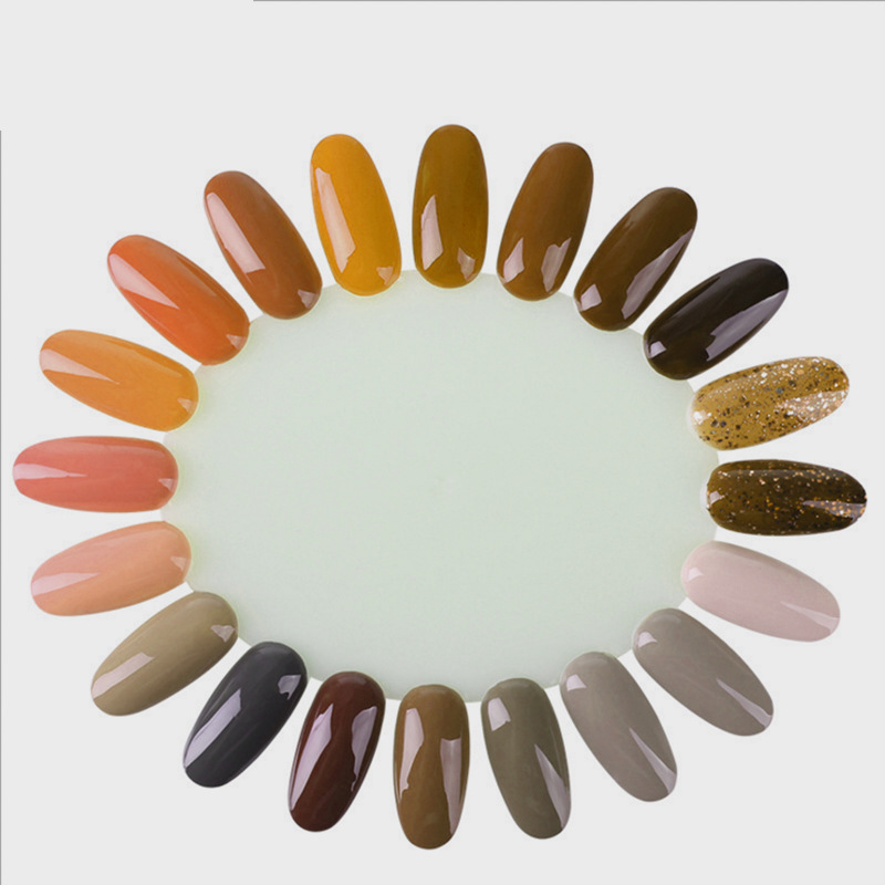lilyangel nail Polish display color board 20-color transparent natural color nail polish color card wholesale foreign trade consignment Item Picture