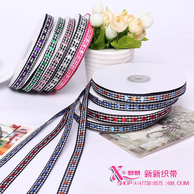 厂家热卖提花织带 彩色民族风时尚涤纶织带 服装辅料包边织带批发