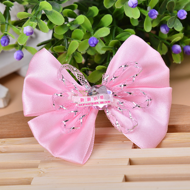 New diy Korean-style headwear accessories: Candy bow, black fungus edge, empty tube flower, children's hair clip and rubber band accessories