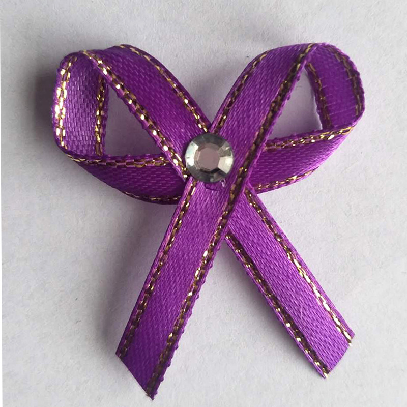 2-point polyester handcrafted diamond-encrusted bow DIY flower ribbon soap flower scented flower rose decorated bow