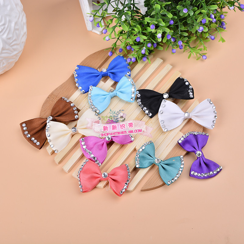 Ribbon, lace, wound bow, pink bow can be customized according to samples for wedding candy box accessories details Picture