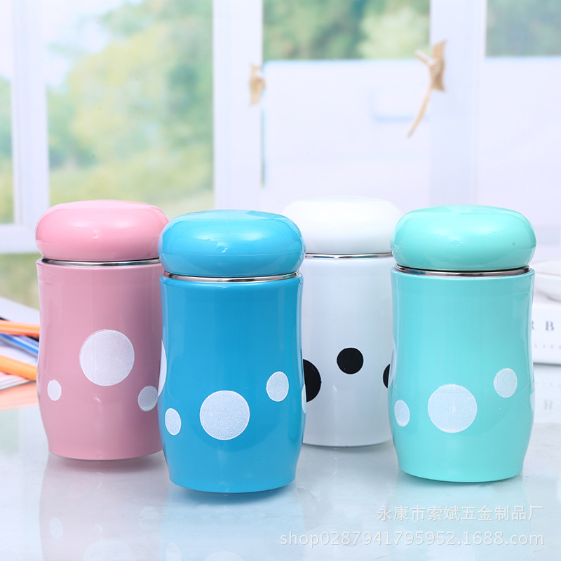 Manufacturers direct vacuum cup lovely spots belly mushroom cup creative daily supplies gift cups wholesale