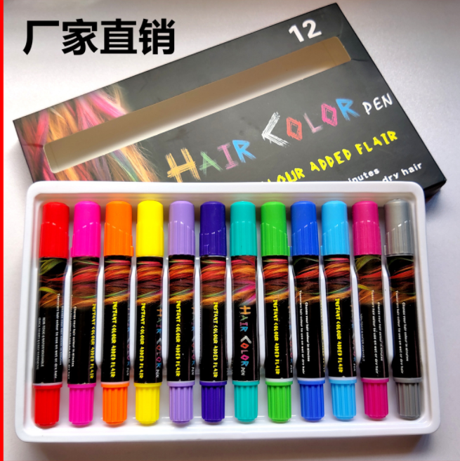 Manufacturers direct lipstick-style crayons barber shop supplies color hair crayons 12 sets