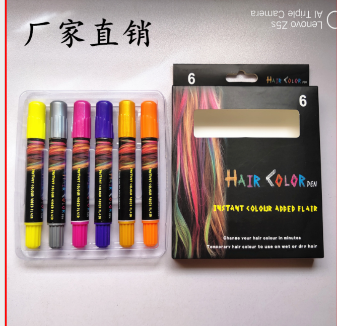 Lipstick barbershop supplies color hair crayons 6 sets