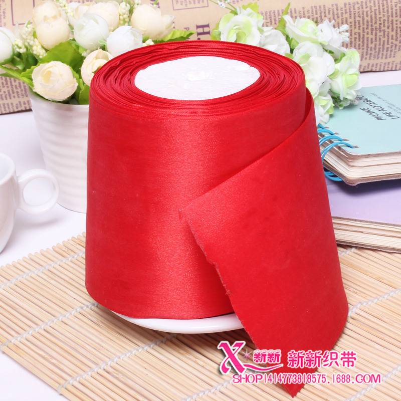 Double-sided polyester satin ribbon handmade bow material clothing accessories supply wholesale printed polyester webbing Application Scenario