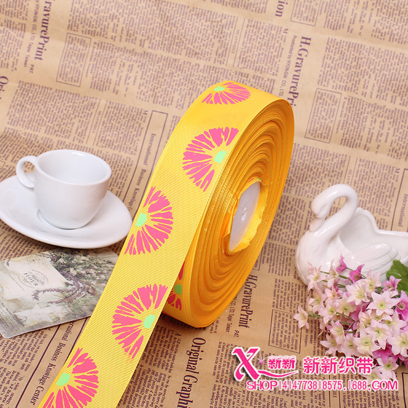 12 minutes, 4 centimeters, half a flower eco-friendly adhesive thread printed tape DIY gift packaging ribbon Application Scenario
