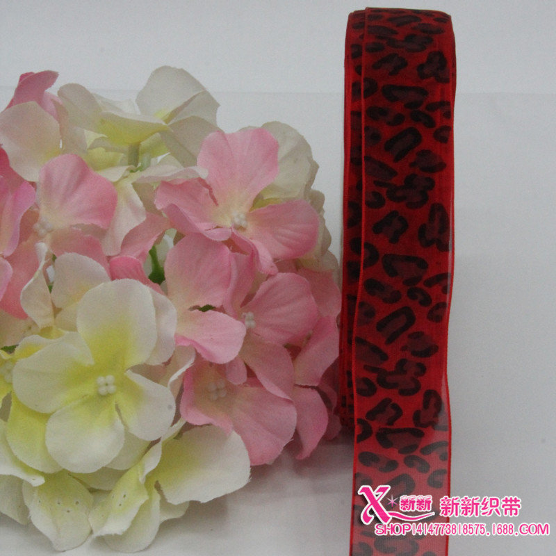 精美时尚diy服装辅料提花织带 2.5CM纱带彩带 涤纶织带 产地货源细节图