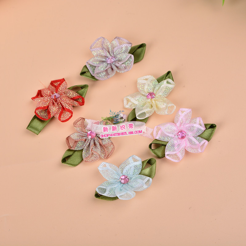 Factory direct sales of new children's jewelry accessories, fashionable and versatile diy bow, fabric single-layer bow