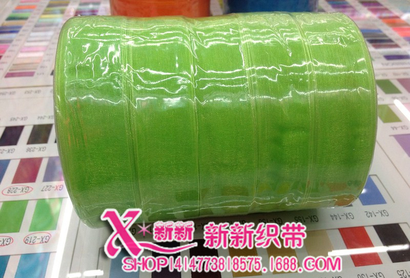 Single-color gauze ribbons 2.5CM, handcrafted DIY bows, available in stock for wholesale of accessories, hair accessories, headwear and ribbons