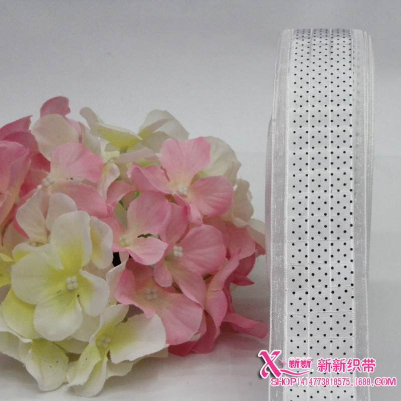 精美时尚diy服装辅料提花织带 2.5CM纱带彩带 涤纶织带 产地货源产品图