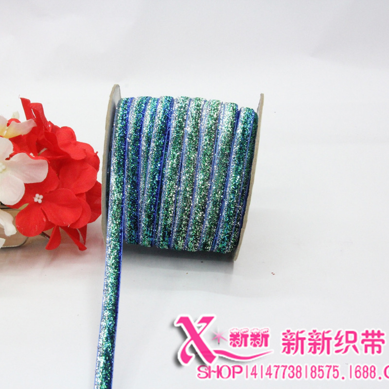 1CM colorful chive velvet ribbons, clothing accessories, polyester webbing, diy gift packaging, clothing accessories wholesale Specification image