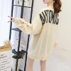 A new loose mid-length hoodie for women in autumn, a large-sized Korean student long-sleeved top Application Scenario