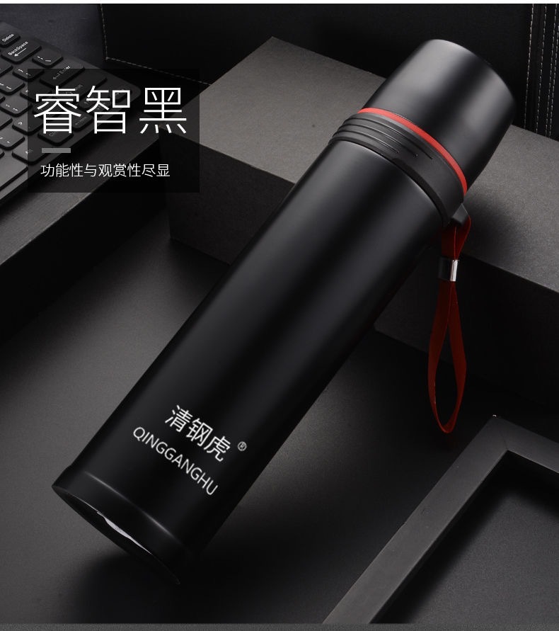 Factory direct sales of stainless steel bullet-shaped insulated cups, portable and simple men's and women's cups, large-capacity student and children's cups Specification image