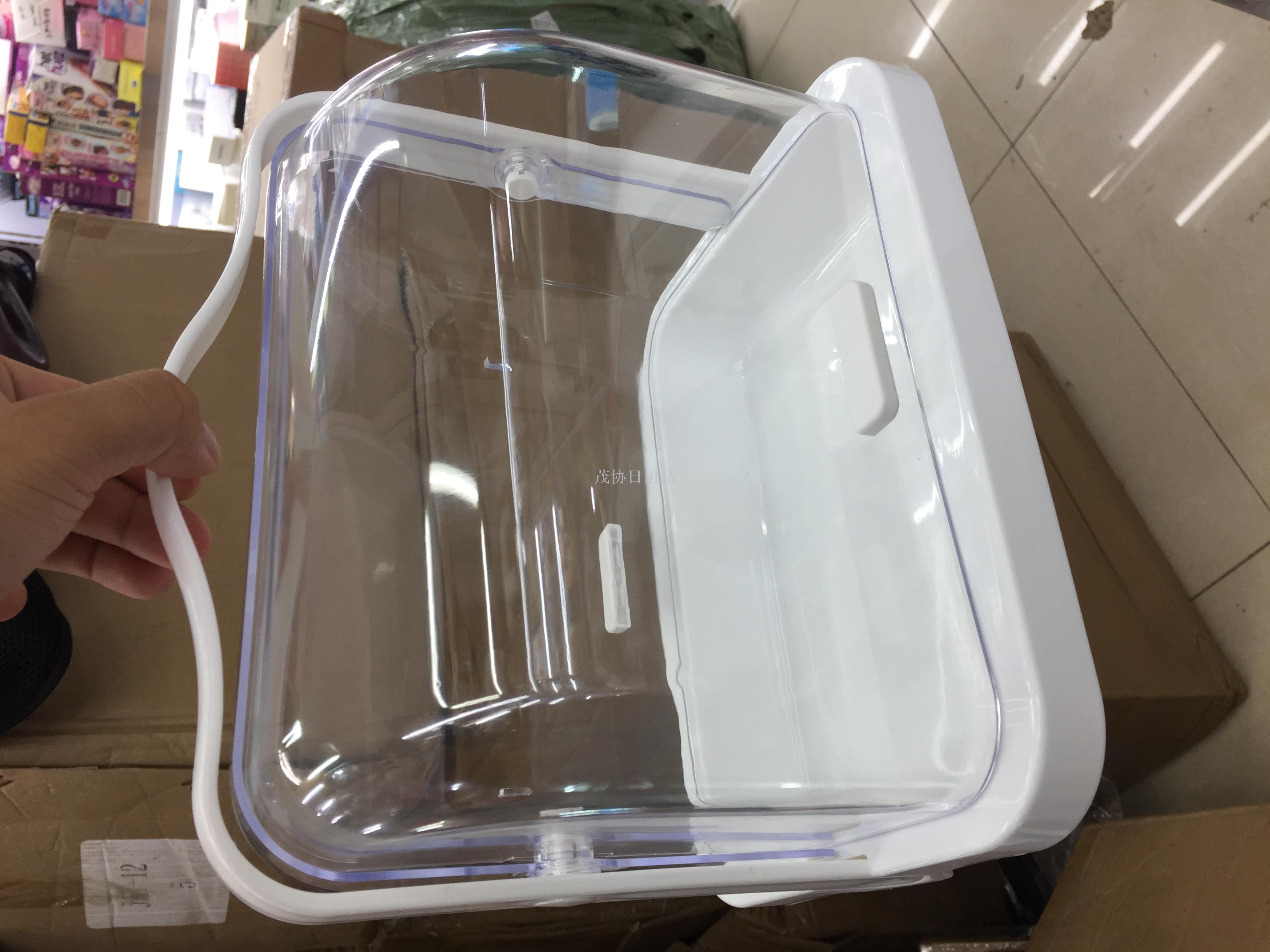 Large plastic carry-on storage box with lid and clear storage box