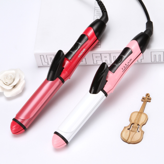 NOVA hair curler, dual-purpose straight and curly hair styling device, hair curling rod, temperature adjustment, dual-purpose hair perming and straightening device, multi-functional
