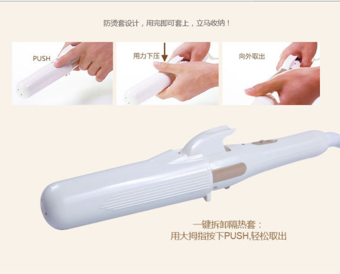 Ceramic electric curling irons, hair straighteners, clamps for both dry and wet straightening, large inner curls, bangs without damaging hair, a perfect perming tool Application Scenario