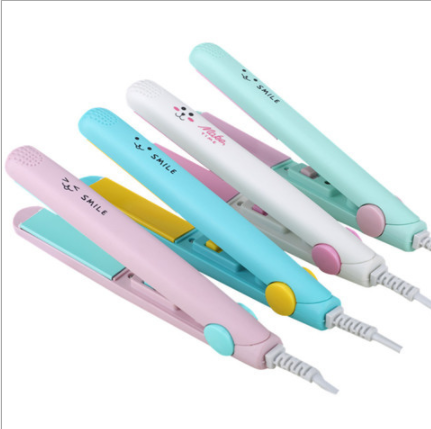 This mini electric hair straightener and curling iron can be used for both straightening and curling without damaging hair. It has an inner buckle for air curling details Picture