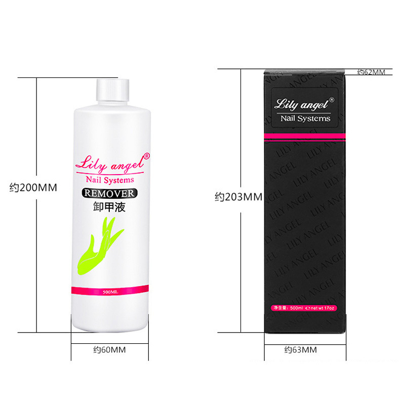 lily angel Genuine 500ml Nail Polish Remover, High-end nail Art Special Nail Polish Remover wholesale Factory direct sales details Picture