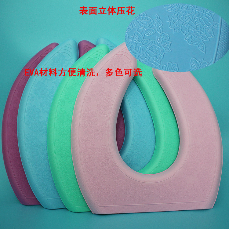 EVA马桶垫 加厚粘贴式马桶垫防水坐便套 可水洗马桶座圈产品图