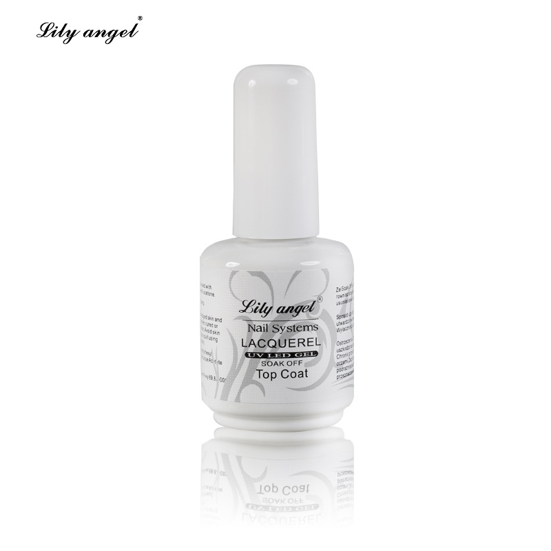 lilyangel detachable washable Seal 15ml Transparent seal gel phototherapy nail polish factory direct sales Item Picture