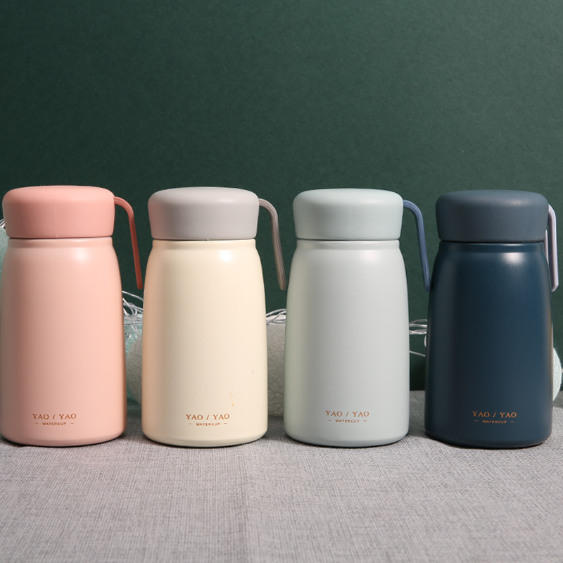 350ML素物系列美客杯可爱大肚保温杯学生便携水杯