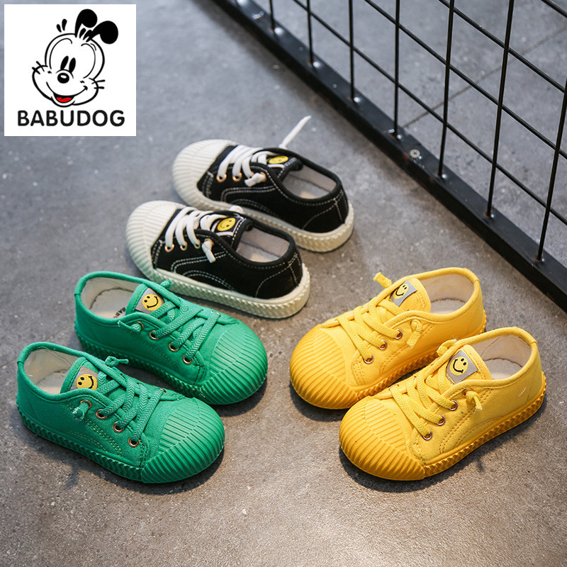 Spring and autumn 2019 new children canvas shoes foreign trade children soft sole small white board shoes manufacturer direct sale thumbnail