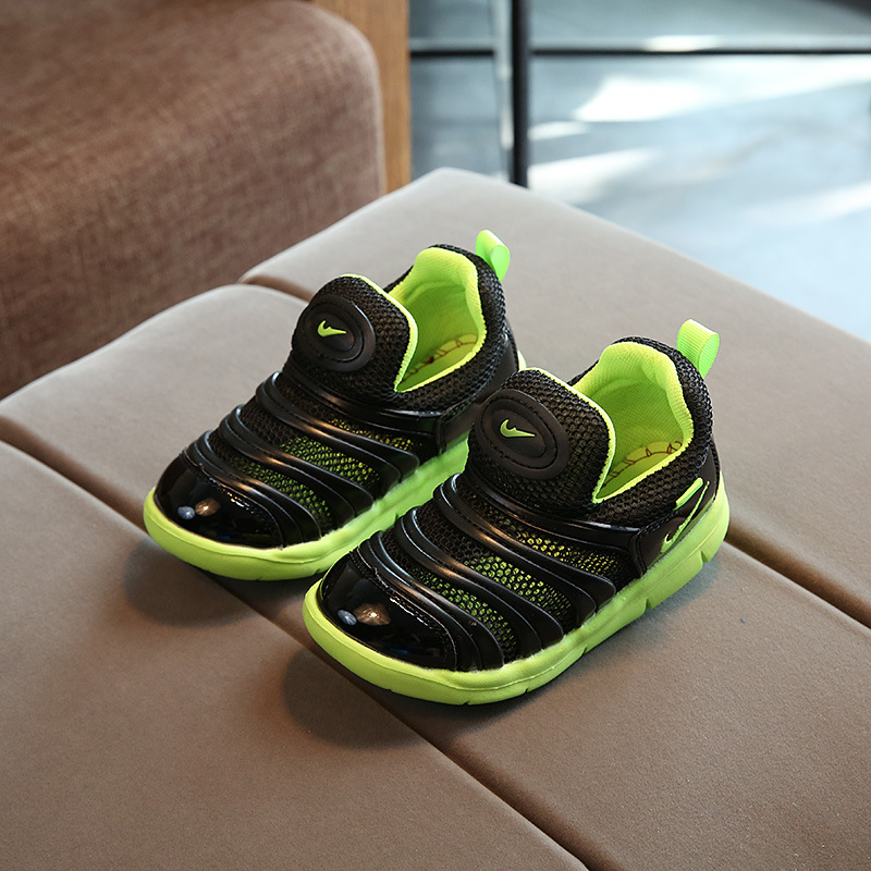 New spring, Summer and autumn men's and women's hairy worm children's shoes boys' sports shoes girls breathable casual shoes soft soles run thumbnail