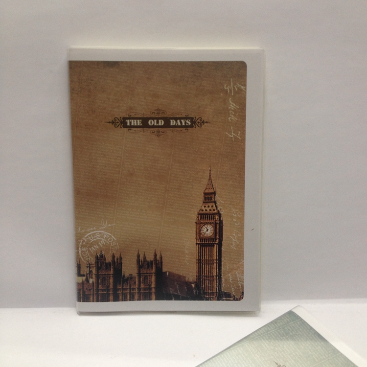 Plastic cover Notebook 520 past Feelings 32K leather cover diary Notepad 80 sheets full figure
