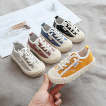 Children's canvas shoes boys' shoes 2019 summer new girl's multi-color sports shoes leisure board shoes Baby biscuit cloth shoes