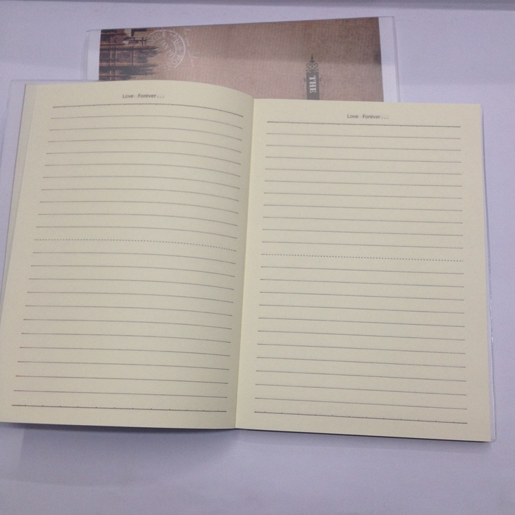 Plastic cover Notebook 520 past Feelings 32K leather cover diary Notepad 80 sheets details Picture