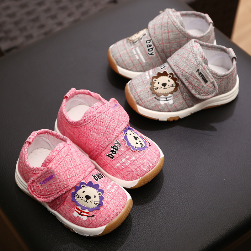 2019 New Spring and Autumn cartoon men and women baby walking shoes fashion canvas soft bottom children's shoes manufacturer direct sale thumbnail