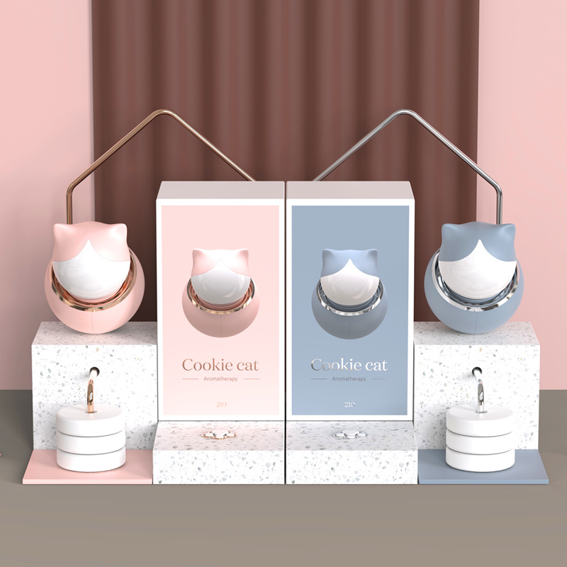 New creative cartoon cat car aromatherapy car ornaments, car air conditioning vents, perfume and national trend Specification image