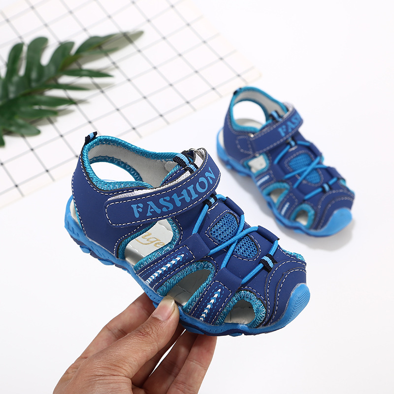 2019 New foreign trade children's shoes manufacturer direct selling Baotou sandals cross-border baby beach shoes for men and women thumbnail