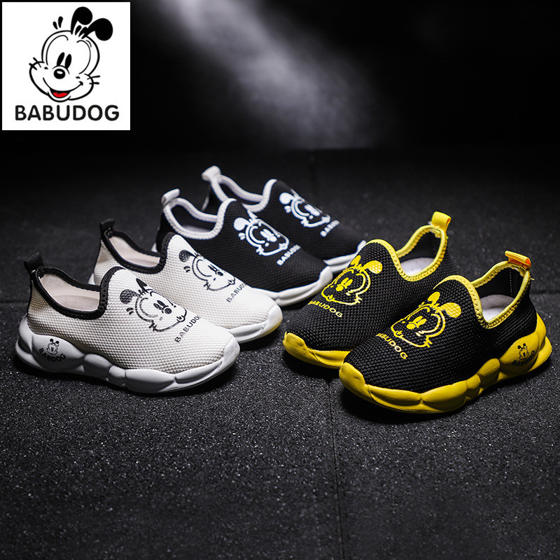 19 new summer web celebrity fashion girls net surface breathable flying woven shoes babu dog children's casual shoes full figure
