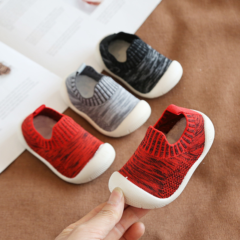 2019 casual autumn style boys and girls baby walking shoes 1 to 4 year old children socks shoes soft soles breathable shoes wholesale