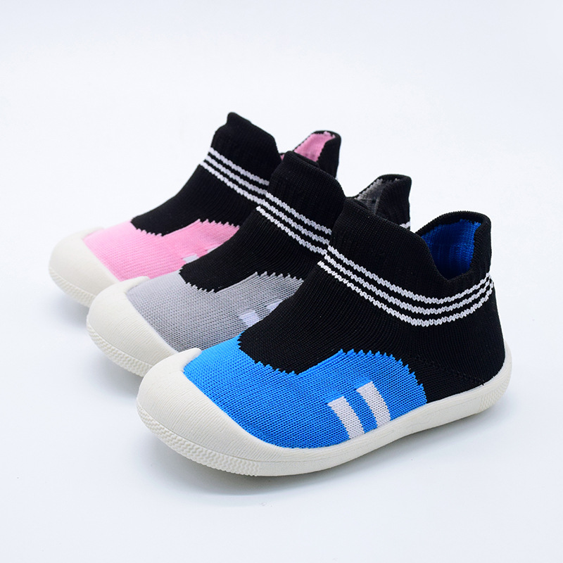 Fall 2019 new South Korean version of Baobao Weave children's socks and shoes manufacturer direct children's sneakers