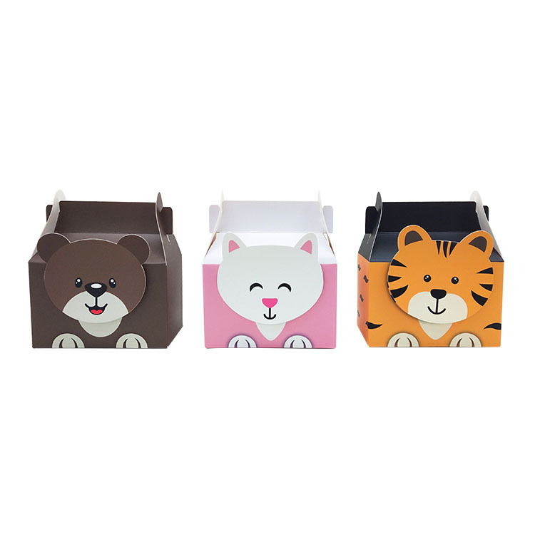 儿童节卡通可爱动物礼品盒 糖果盒 可折叠 生日节日活动 创新设计