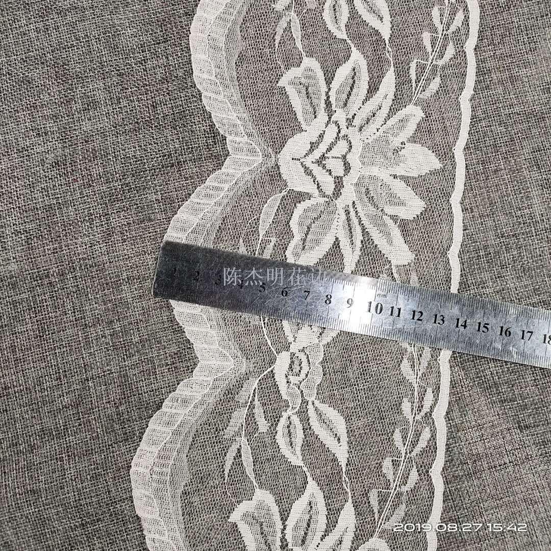 Non-elastic large wave lace pure nylon, good quality, factory direct sales details Picture