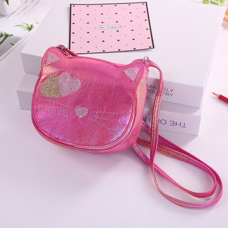 Gingerido comercio exterior moda popular mujer PU gato lindo casual un hombro bolsa crossbody para niños bolsa pequeña Specification image