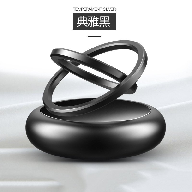 Car perfume holder, a double-ring suspended rotating aromatherapy light solid fragrance cream for automobiles, is a decorative item for car interior decoration Application Scenario