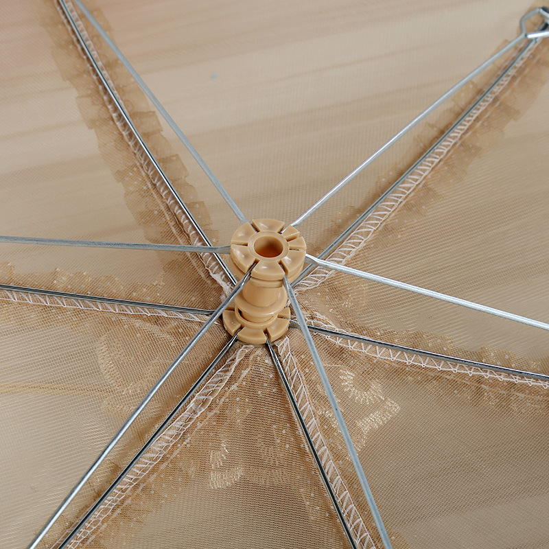 天然居创意新款伞形保温菜罩蕾丝可折叠防虫防蝇食品罩厂家批发详情图3